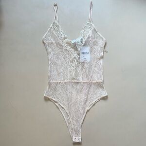 Nude Lace Forever 21 Bodysuit